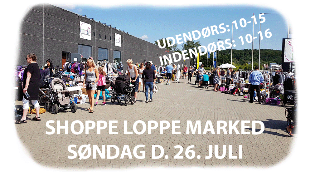 UDENDØRS SHOPPE LOPPE MARKED SØNDAG D. 26. JULI